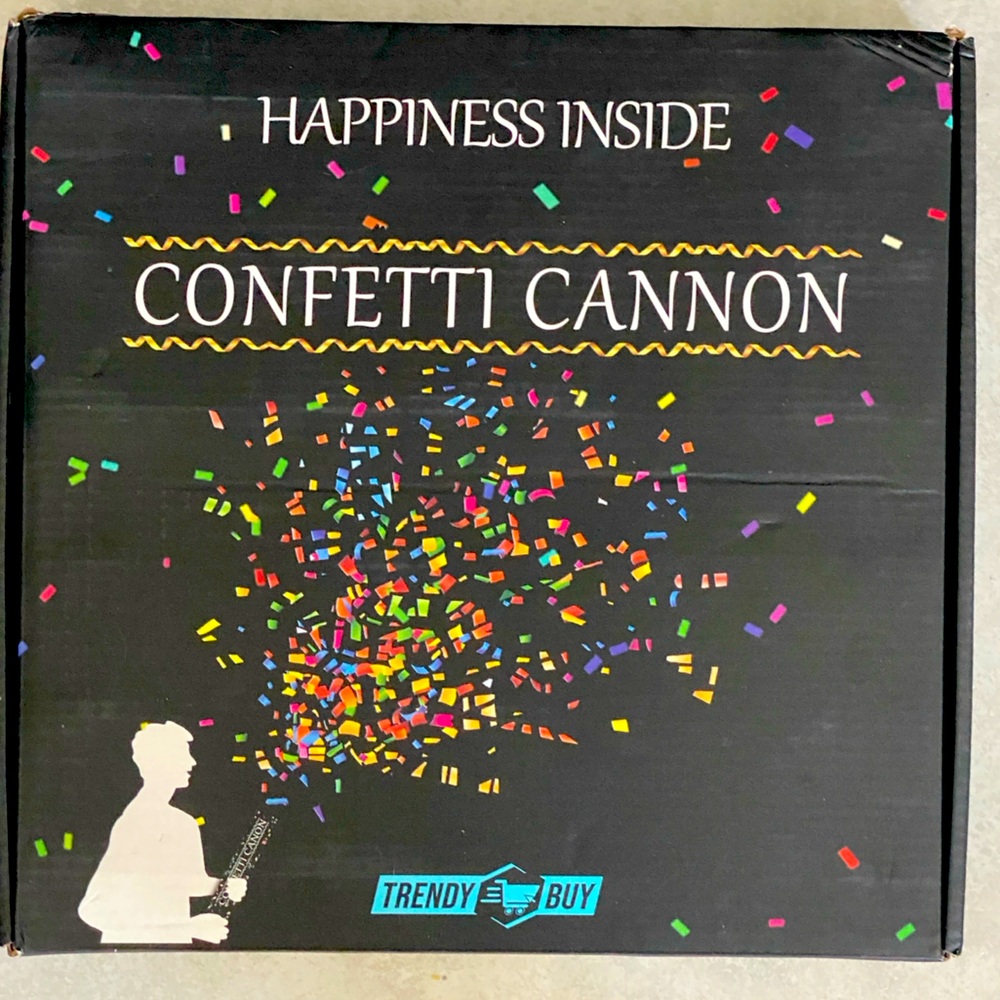 Confetti Sky [6‎ Pack] 12 Inch Confetti Cannons | Multicolor Confetti Poppers
